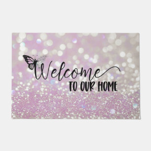 Tapis de bienvenue Bokeh scintillant