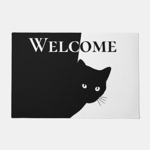 Tapis de bienvenue Chat Noir Rusé