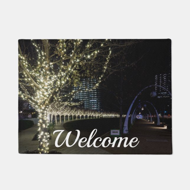 Tapis de bienvenue de Noël au parc Klyde Warren (Devant)