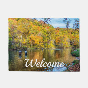 Tapis de bienvenue de pêche automnale de Bennett S