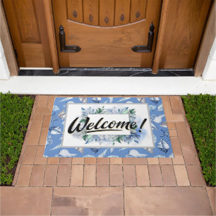 Tapis de bienvenue en coquillages