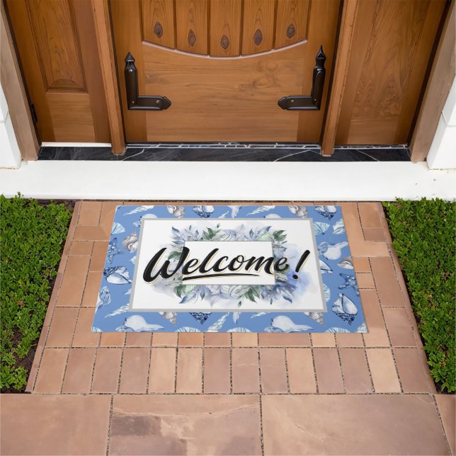 Tapis de bienvenue en coquillages (De plein air)