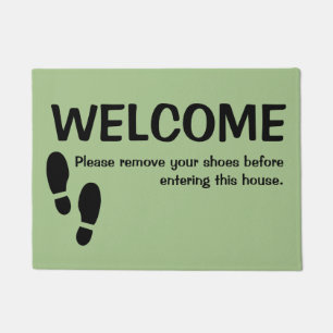 Tapis de Bienvenue Enlevez S'il Vous Plaît Vos Cha