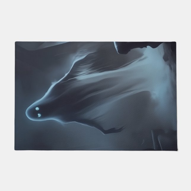 Tapis de bienvenue fantôme effrayant (Devant)