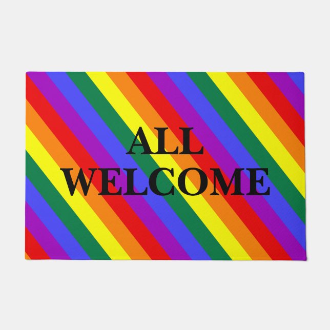 Tapis de bienvenue LGBT couleurs (Devant)
