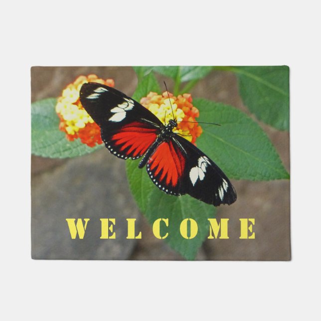 TAPIS DE BIENVENUE "PAPILLON" (Devant)