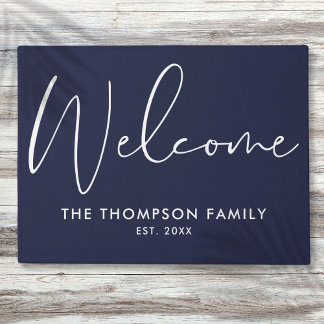 Tapis de bienvenue personnalisé au nom de famille