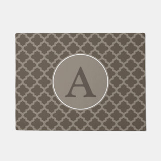 Tapis de bienvenue personnalisé avec monogramme Ta