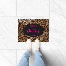 Tapis de bienvenue personnalisé Glamoratti à motif