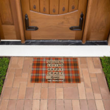 Tapis de bienvenue personnalisé pour la famille à