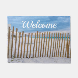 Tapis de Bienvenue Plage en Bois Clôture Lever de 