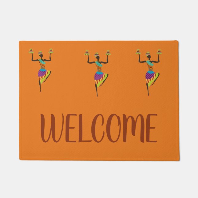 Tapis de bienvenue pour les femmes africaines (Devant)