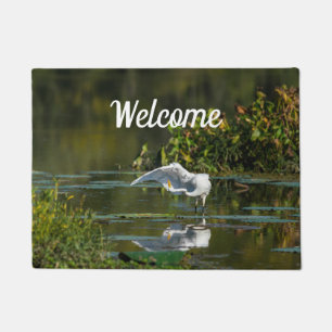 Tapis de bienvenue pour l'examen de l'aile Egret