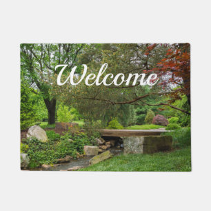 Tapis de bienvenue pour promenade printanière