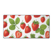 Tapis de bureau à la fraise