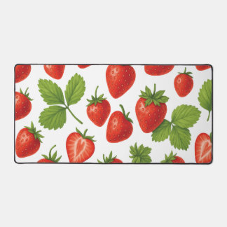 Tapis de bureau à la fraise