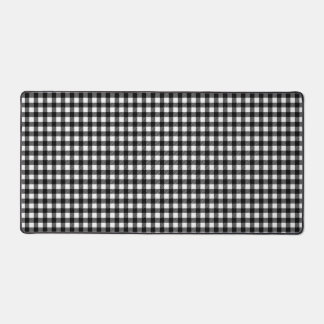 Tapis de bureau à motif de buffle noir et blanc