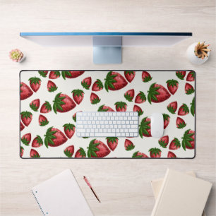 Tapis de bureau à motif de fraise doux comme une b