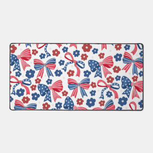 Tapis de bureau à motif floral étoilé avec nœud co