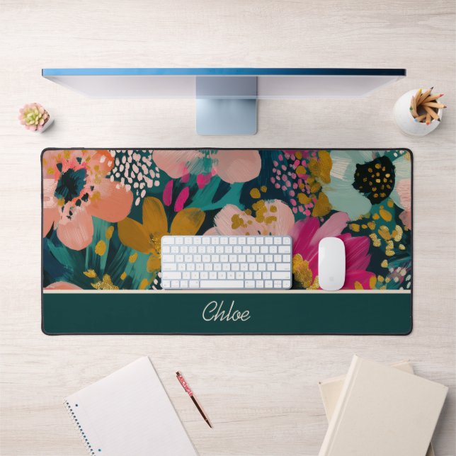 Tapis de bureau à nom floral (Bureau 1)