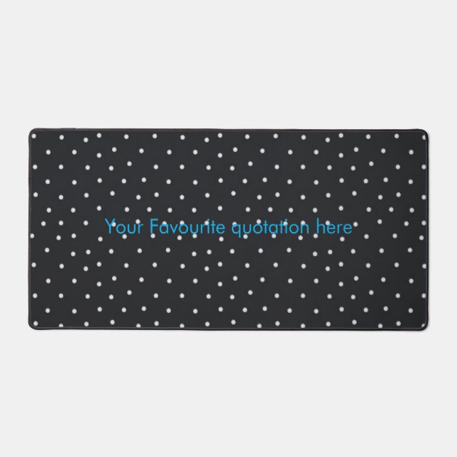 Tapis de bureau à points personnalisé avec citatio (Recto)