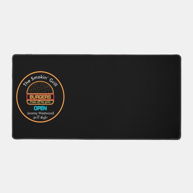 Tapis de bureau à thème Fun Grill (Recto)