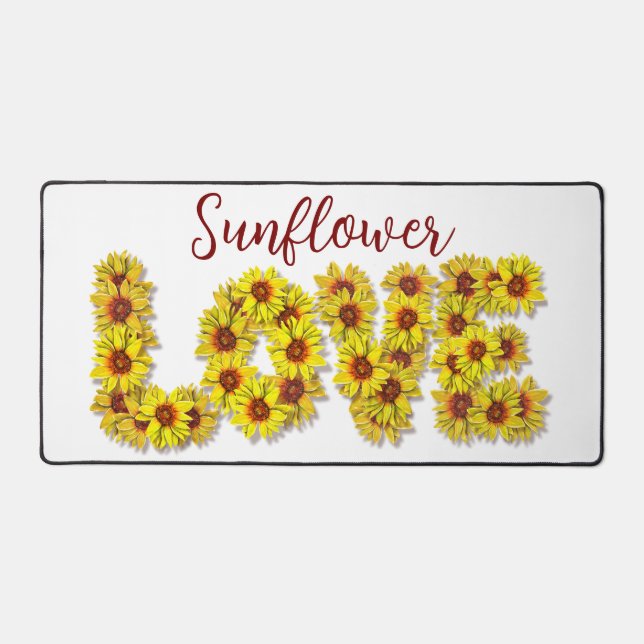 Tapis de bureau Amour Tournesol (Recto)