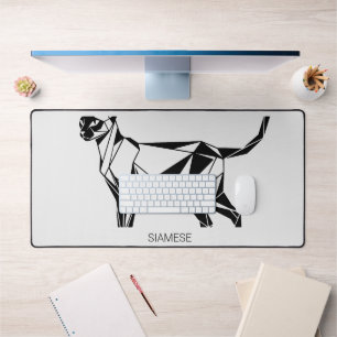 Tapis de bureau Art Géométrique Minimaliste Chat S