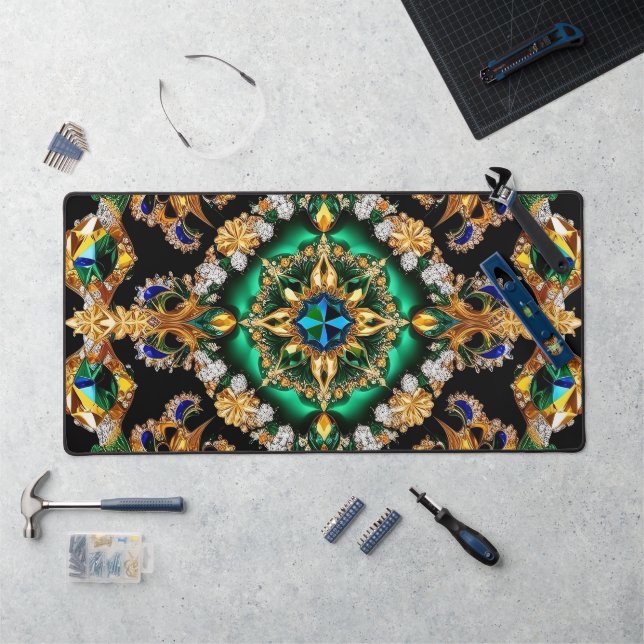 Tapis de bureau aux couleurs du Brésil (Poste de travail)