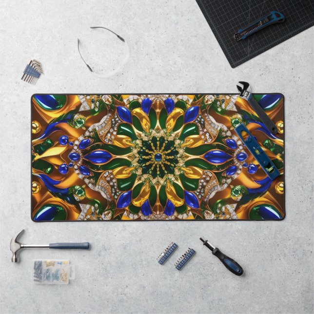 Tapis de bureau aux couleurs du Brésil (Poste de travail)