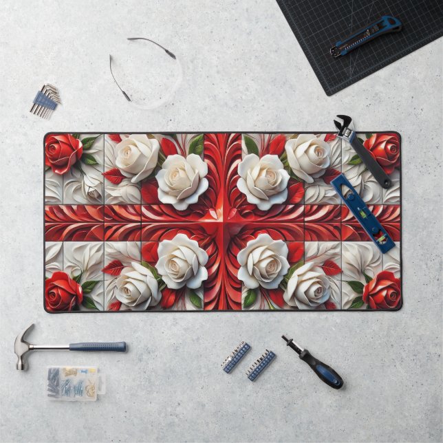Tapis de bureau aux couleurs du drapeau de l'Angle (Poste de travail)