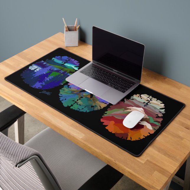 Tapis de bureau avec art cérébral (Bureau 2)