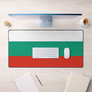 Tapis de bureau avec drapeau de Bulgarie