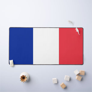 Tapis de bureau avec drapeau de la France