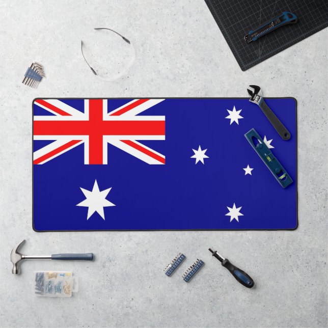 Tapis de bureau avec drapeau de l'Australie (Poste de travail)