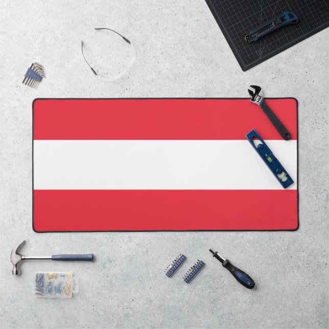 Tapis de bureau avec drapeau de l'Autriche (Poste de travail)