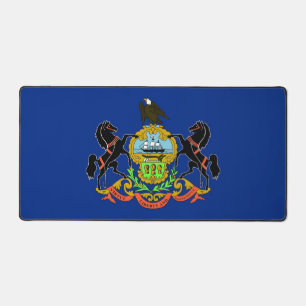 Tapis de bureau avec drapeau de Pennsylvanie, État