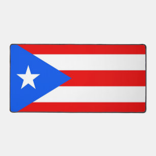 Tapis de bureau avec drapeau de Porto Rico, États-