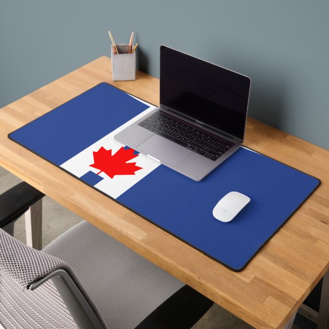 Tapis de bureau avec drapeau de Toronto, Canada (Bureau 2)
