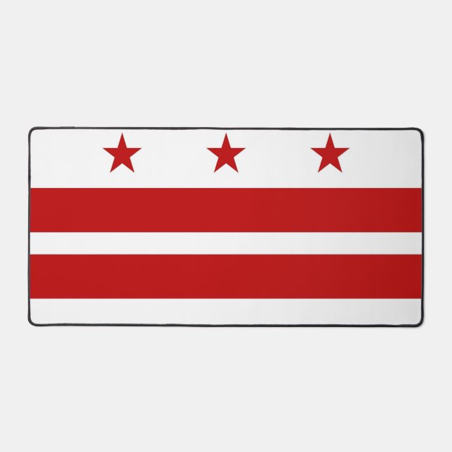 Tapis de bureau avec drapeau de Washington DC (Recto)