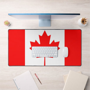 Tapis de bureau avec drapeau du Canada