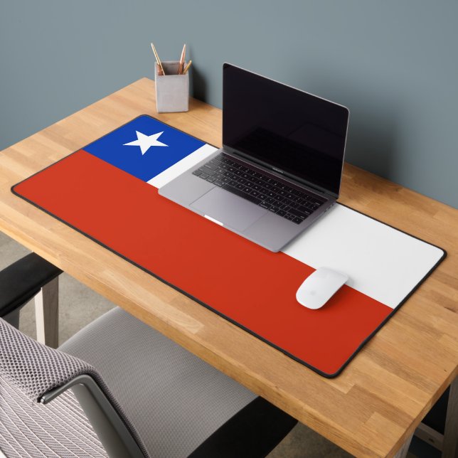 Tapis de bureau avec drapeau du Chili (Bureau 2)