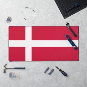 Tapis de bureau avec drapeau du Danemark