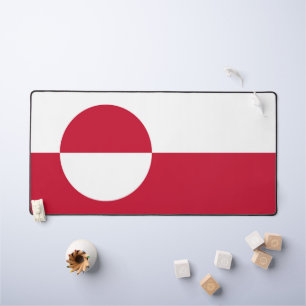 Tapis de bureau avec drapeau du Groenland