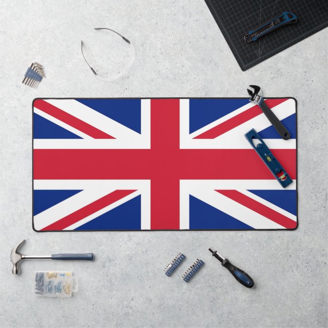 Tapis de bureau avec drapeau du Royaume-Uni (Poste de travail)