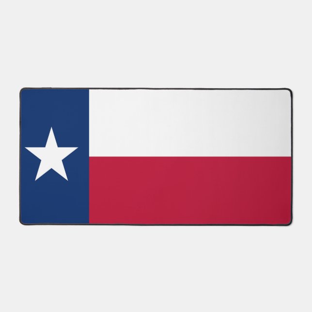 Tapis de bureau avec drapeau du Texas, États-Unis (Recto)