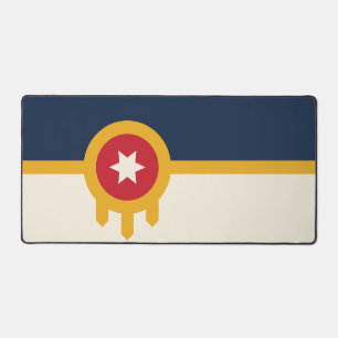 Tapis de bureau avec le drapeau de la ville de Tul
