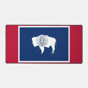 Tapis de bureau avec le drapeau de l'État du Wyomi