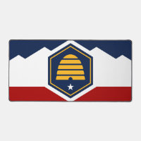 Tapis de bureau avec le drapeau de l'Utah, États-U