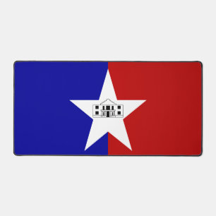 Tapis de bureau avec le drapeau de San Antonio, Ét